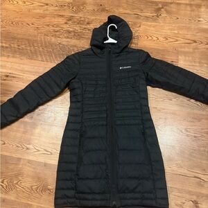 Columbia Women's Long Black Puffer Jacket